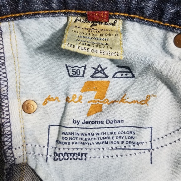 7 For All Mankind Jerome Dahan Bootcut 28x30 - Picture 7 of 8
